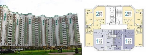 ЖК по адресу г. Калуга, ул Хрустальная, д. 44, корпус 3