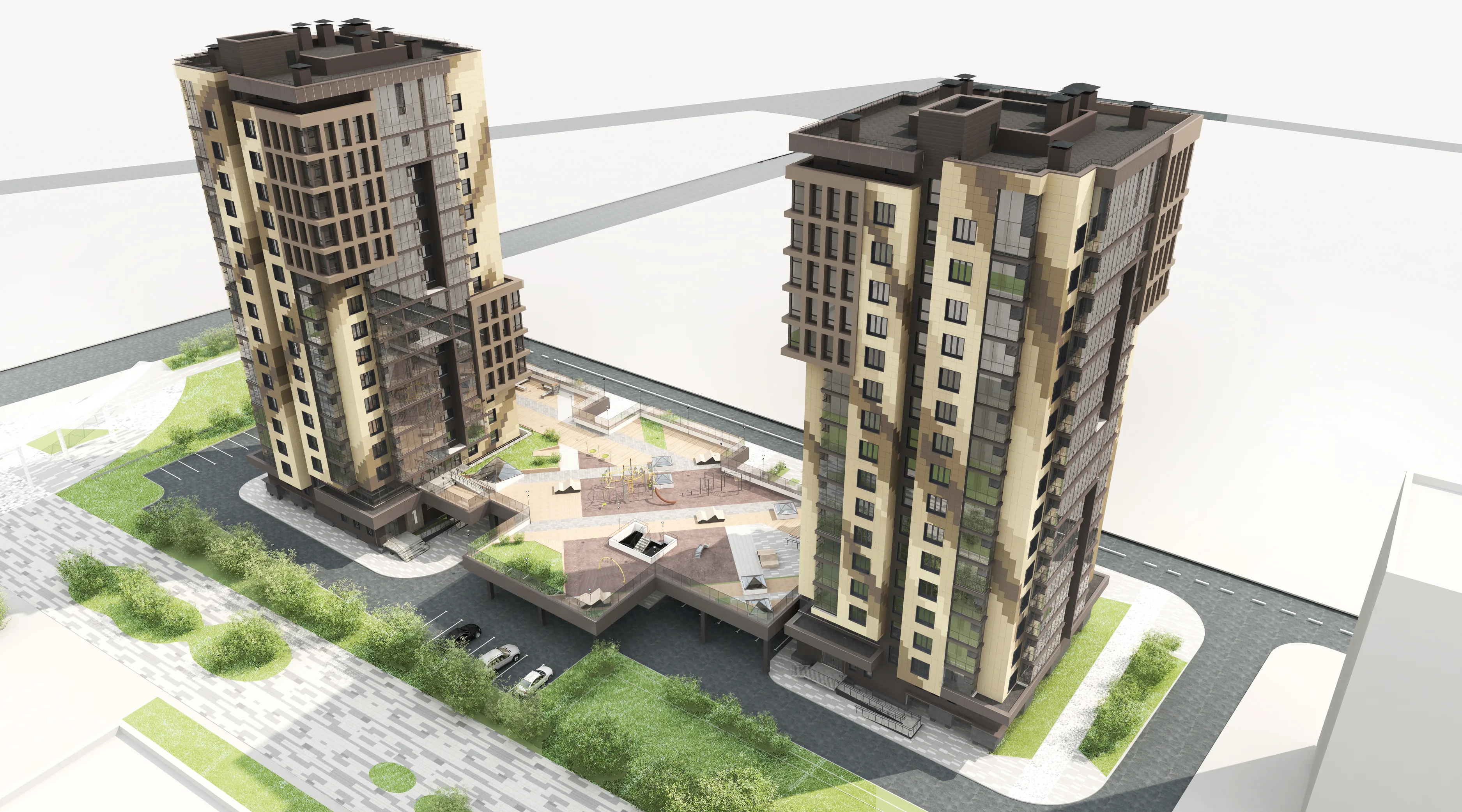 ЖК «Многоквартирные жилые дома с многоэтажной автостоянкой для постоянного хранения индивидуального легковых автомобилей по ул П Алексеева в квартале 16»