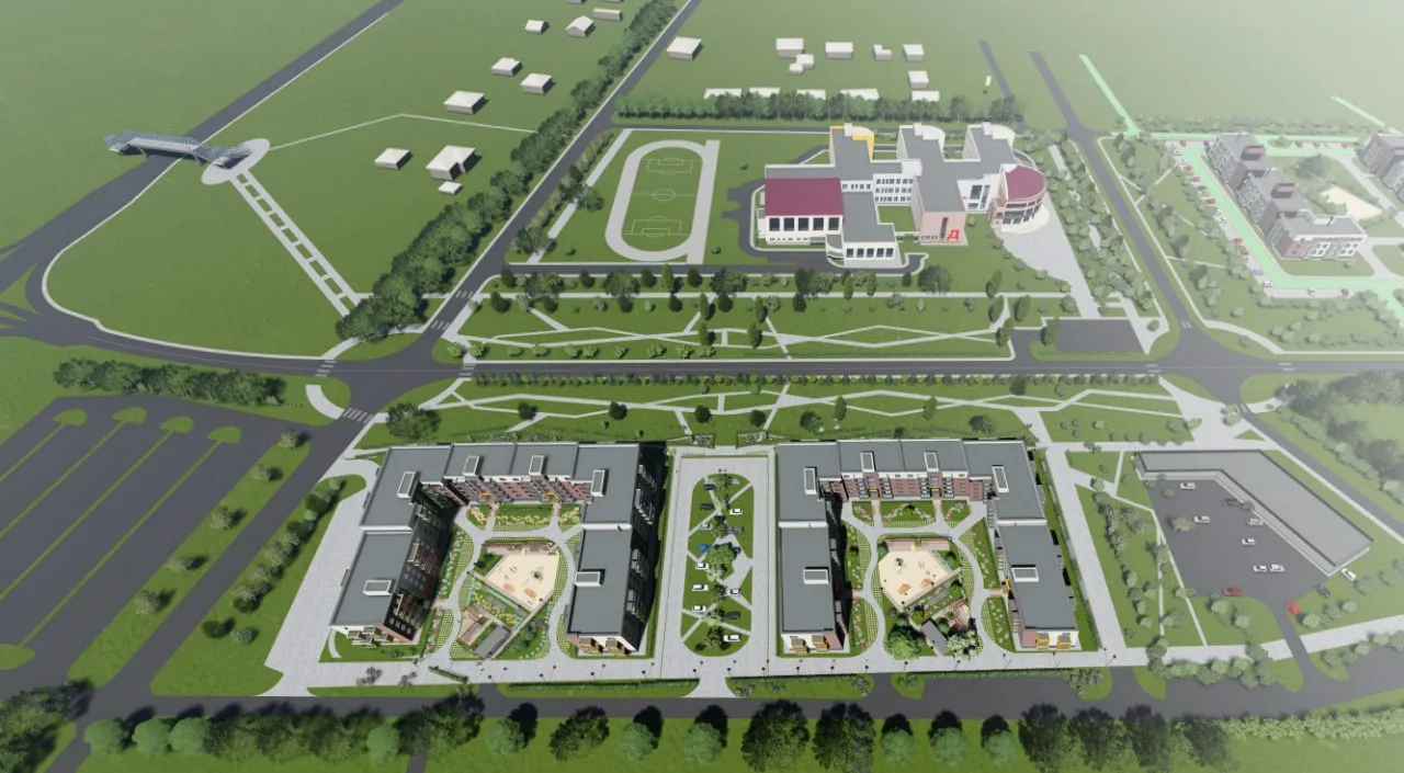 ЖК по адресу г. Строитель, ул Луговая, д. 1