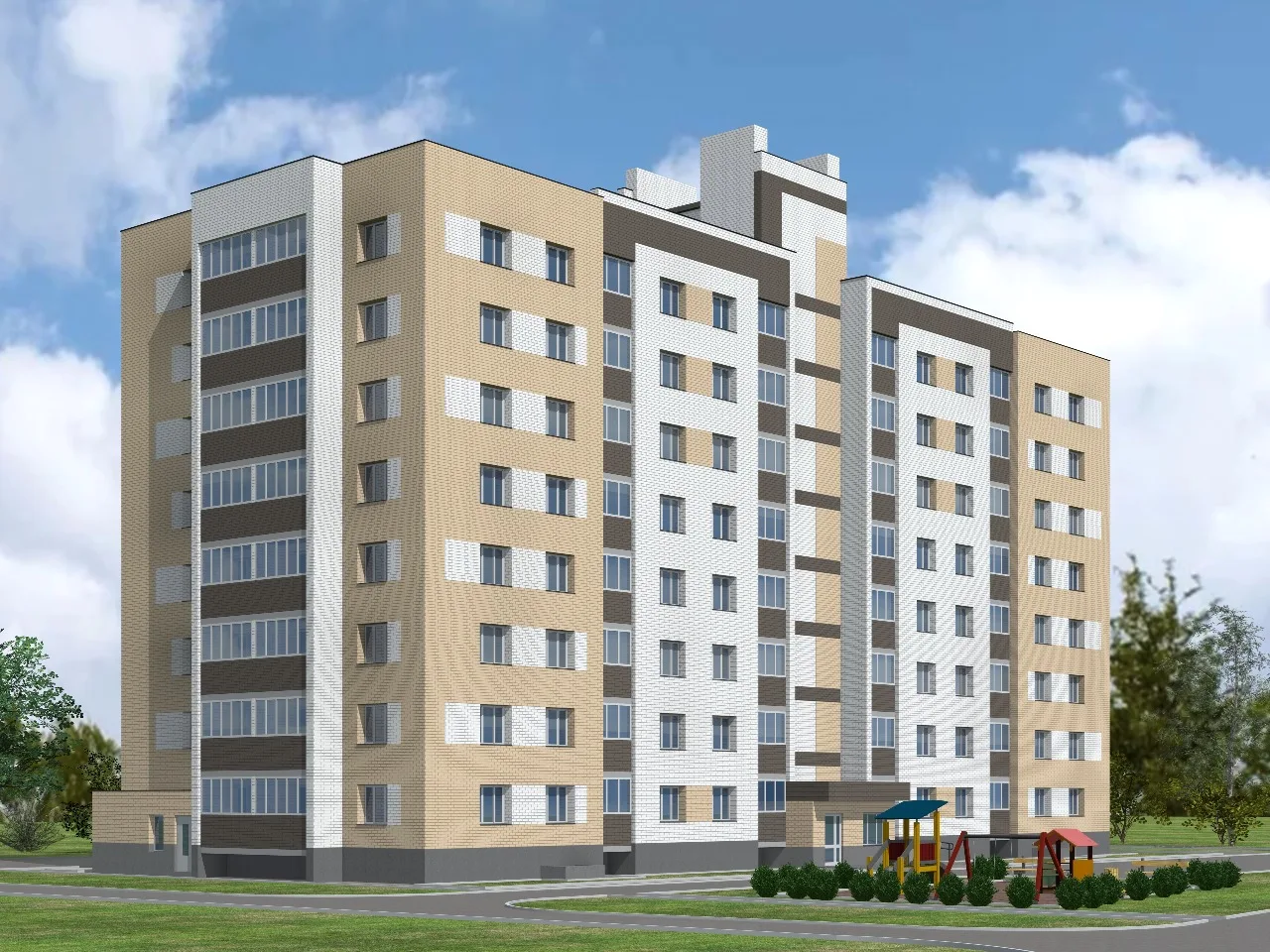 ЖК по адресу мкр Слобода (д Крутые Выселки), ул Радищева, д. 35