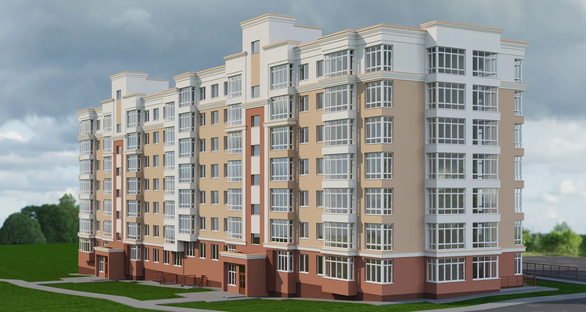 ЖК по адресу город Кемерово, район Ж.р. Лесная Поляна, д. 23, корпус 2